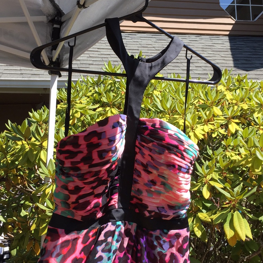 Bebe Pink Cheetah Dress